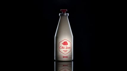 Classic Old Spice Musk After Shave Lotion Bottle